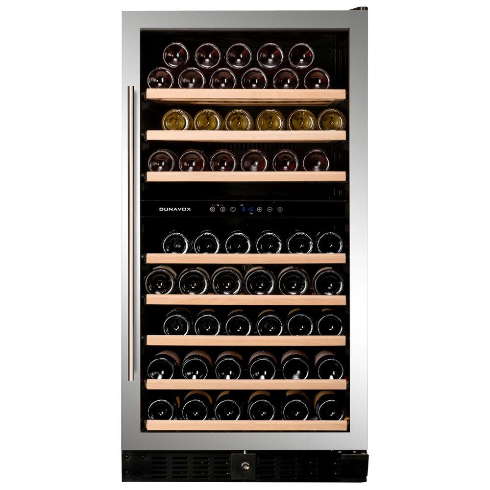 Dunavox DX-94.270SDSK Grande beépíthető borhűtő inox 94 palackos akciós termékkép 1