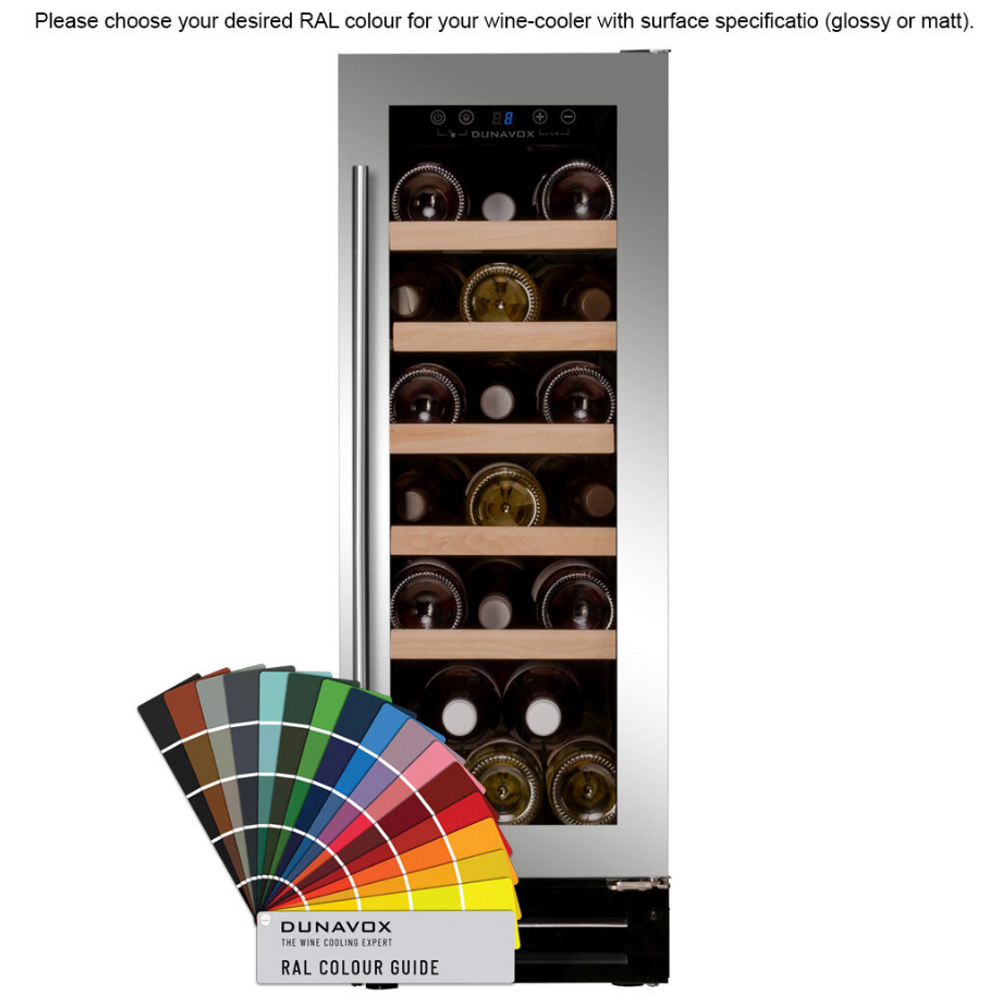 Dunavox DAUF-19.58C beépíthető borhűtő RAL 19 palackos akciós termékkép 1
