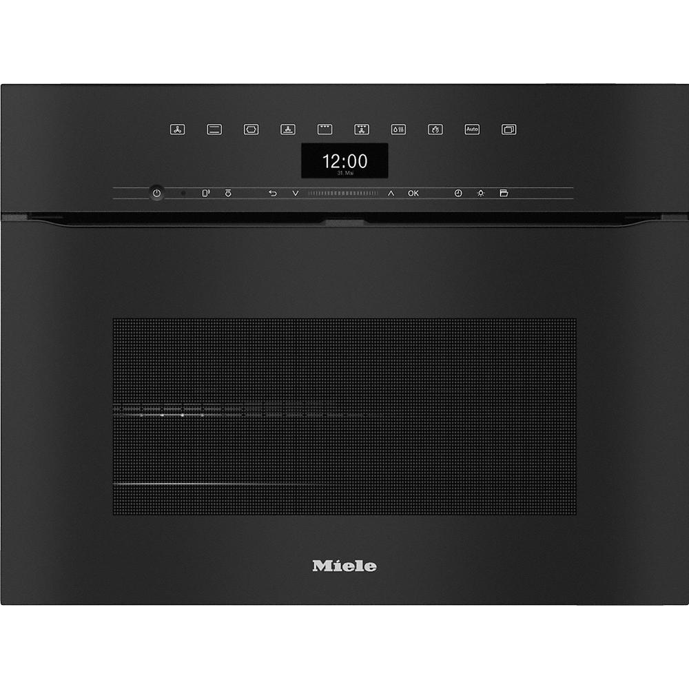 Miele H 7440 BPX obszidiánfekete fogantyú nélküli beépíthető kompakt sütő akciós termékkép 1