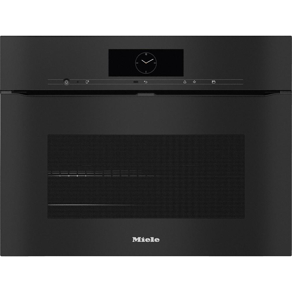 Miele H 7840 BPX Obszidiánfekete beépíthető fogantyú nélküli kompakt sütő akciós termékkép 1