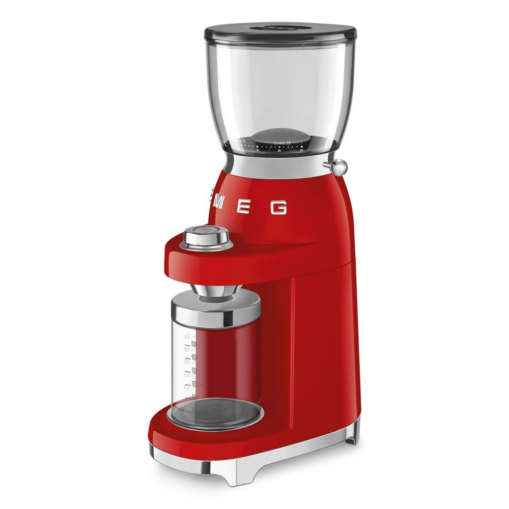 Smeg CGF11RDEU kávédaráló 50-es évek retro design 150W piros akciós termékkép 1