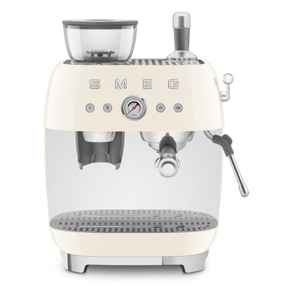 Smeg EGF03CREU őrlővel kombinált espresso kávéfőző retro bézs akciós termékkép 1