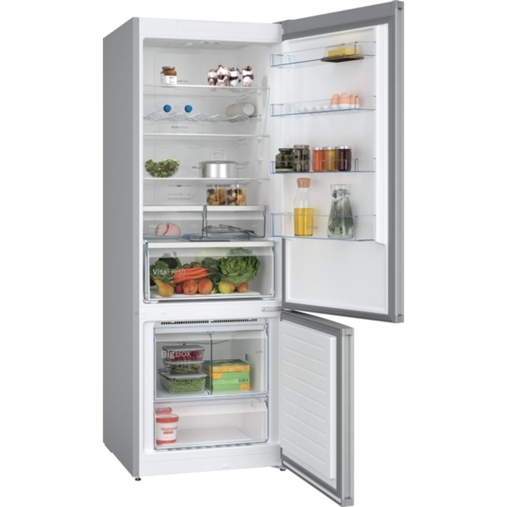 Bosch KGN56XLEB szabadonálló alulfagyasztós hűtő NoFrost inoxlook 193x70x80cm Serie4 akciós termékkép 1