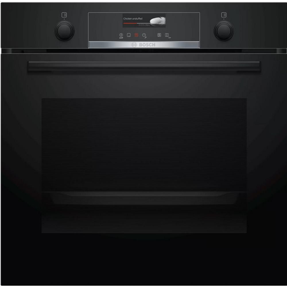 Bosch HBG539EB0 beépíthető sütő fekete EcoClean hátfal TFT kijelző Serie6 akciós termékkép 1