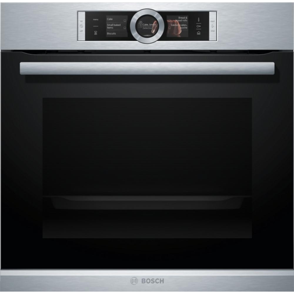 Bosch HSG656XS1 beépíthető gőzsütő nemesacél EcoClean 3 sütősín Serie8 akciós termékkép 1