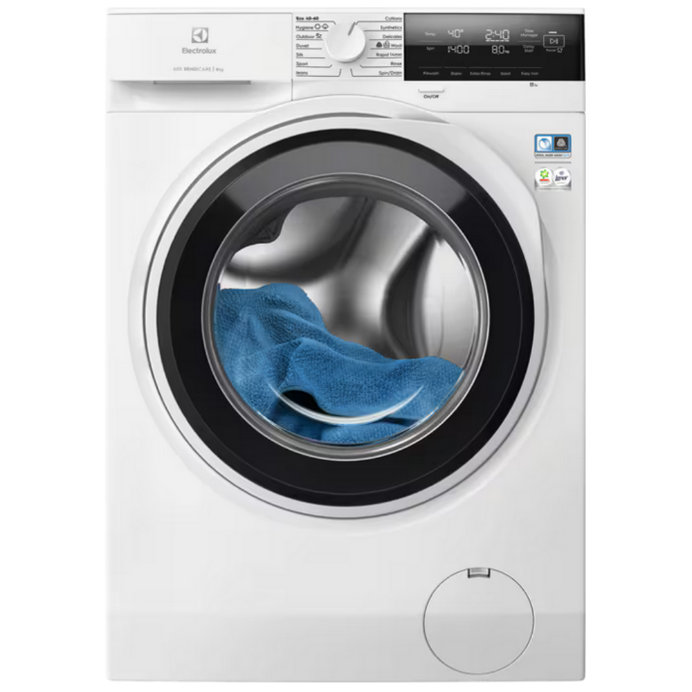 Electrolux EW6F3484E SensiCare Elöltöltős mosógép,gőzzel, 8 kg akciós termékkép 1