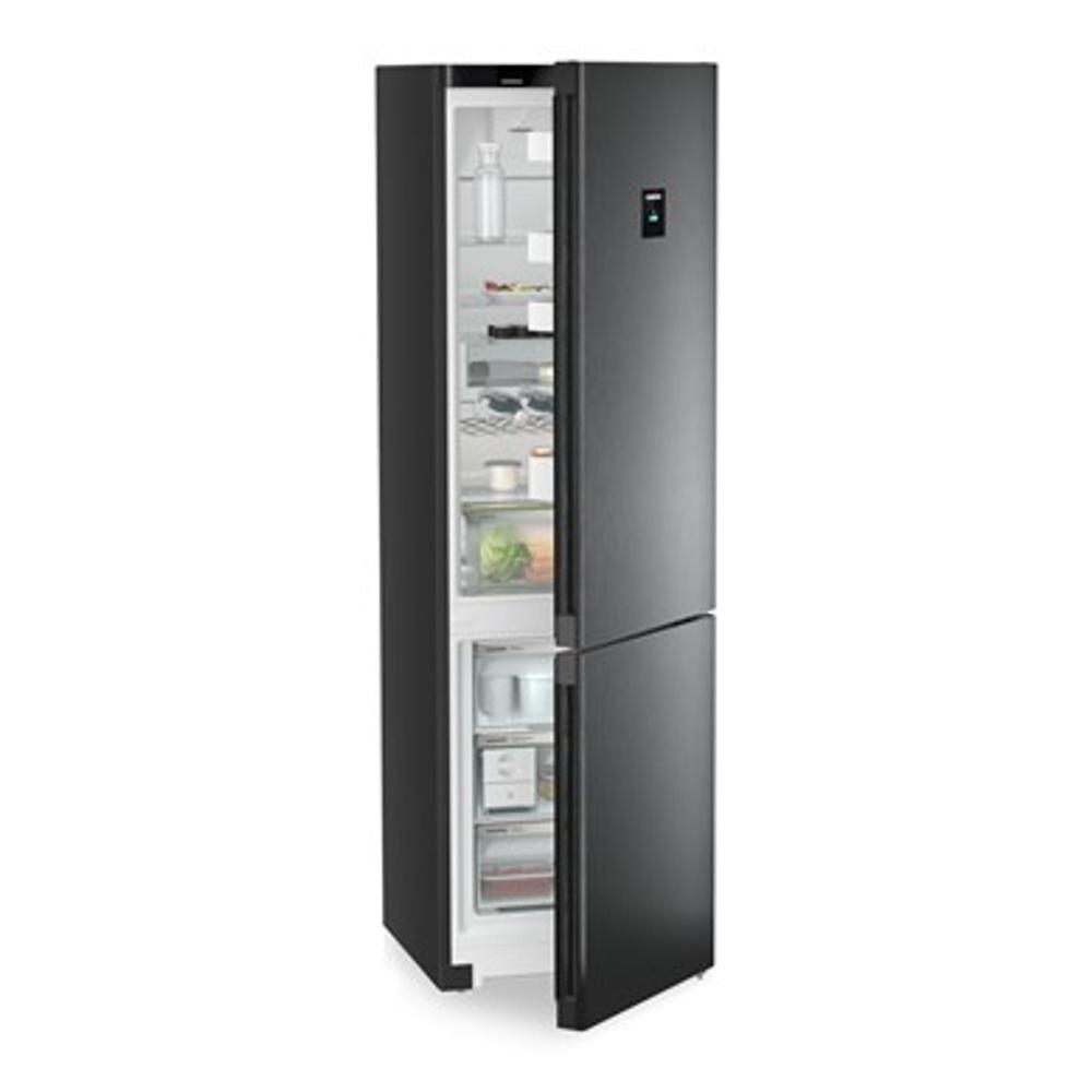 Liebherr CNbdc 573i Plus NoFrost alulfagyasztós hűtő BlackSteel 202x60x68cm akciós termékkép 1