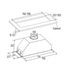 Kép 2/4 - Cata GT-PLUS 75 X/M beépíthető páraelszívó inox 75cm