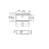 Kép 2/2 - Elleci Best 130 Workstation Gránit mosogató medence M73 titanium