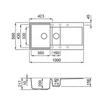 Kép 2/2 - ELLECI Easy 475 Gránit Mosogató M79 aluminium