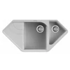 Kép 1/2 - Elleci Ego CORNER Gránit Sarok Mosogató M79 aluminium