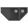 Kép 1/2 - Elleci Ego ESA Gránit Mosogató M70 nero metal