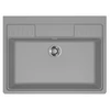 Kép 1/3 - ELLECI Keratek Spazio 900 EXTRA Mosogatótálca K97 Light Grey