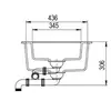 Kép 4/4 - EVIDO CUBO 6S COMPACT Gránit Mosogató Medence Bézs