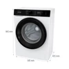 Kép 6/10 - GORENJE Szabadonálló elöltöltős keskeny mosógép WNHA62SASEU