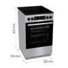 Kép 6/13 - Gorenje GEC5C41SG Kerámialapos Elektromos tűzhely