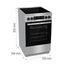 Kép 6/14 - Gorenje GECS5C70XA Kerámialapos Elektromos tűzhely