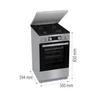 Kép 6/13 - GORENJE Kombinált Tűzhely GK5C42SH-B