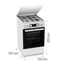 Kép 6/11 - GORENJE Kombinált Tűzhely GK5C42WH-B