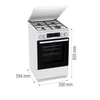 Kép 8/15 - GORENJE Kombinált Tűzhely GK5C42WJ