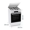 Kép 5/13 - GORENJE Kombinált Tűzhely GK5C64WH