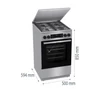 Kép 7/13 - GORENJE Kombinált Tűzhely GKS5C71XF