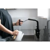 Kép 4/6 - Laveo TORO Kihúzható zuhanyváltós csaptelep, fekete
