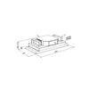 Kép 2/5 - Sirius SLT-958 H200 TW mennyezeti páraelszívó Fehér