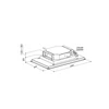 Kép 3/4 - Sirius SLT-971 LESS EM TW 120 cm Inox mennyezeti páraelszívó motor nélkül