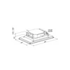 Kép 3/5 - Sirius SLT-971 LESS 90 cm TW INOX mennyezeti páraelszívó