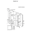 Kép 3/3 - AEG OSC6L181ES LowFrost 6000 beépíthető alulfagyasztós hűtő 177x54cm