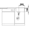 Kép 4/5 - Blanco ZIA 5S fekete mosogatótálca gránit 860x500mm