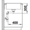 Kép 5/5 - Blanco ZIA 5S fekete mosogatótálca gránit 860x500mm