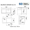 Kép 5/5 - Blanco ZENAR XL 6S bal tartufo tartozék nélküli mosogatótálca 524007