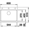 Kép 5/6 - Blanco ETAGON 6 gránit mosogató medence palaszürke 524540