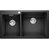 Kép 1/5 - Blanco PLEON 9 mosogatótálca fekete két medencés gránit 525958