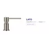 Kép 2/4 - Blanco LATO mosogatószer-adagoló satin platinum 527721