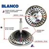 Kép 2/3 - Blanco 119146 mosogató lefolyó szűrőkosár 3.5"