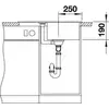 Kép 2/4 - BLANCO METRA 45S Compact Gránit Mosogató Medence Antracit