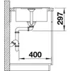 Kép 3/4 - BLANCO METRA 45S Compact Gránit Mosogató Medence Antracit