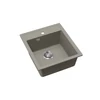 Kép 2/4 - Evido Easy 45 gránit mosogató 515x460mm platina 442124
