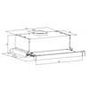Kép 3/3 - Evido CHT6RX.SE26 Slimbox SE2026 teleszkópos páraelszívó 60cm inox