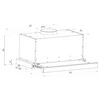 Kép 3/4 - Evido CHT6SX.5 SLIMLUX 60X teleszkópos páraelszívó inox 60cm