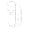 Kép 5/5 - Elica TUBE PRO sziget páraelszívó inox PRF0044794B