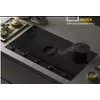 Kép 1/10 - Elica NIKOLATESLA UNPLUGGED indukciós lap páraelszívóval fekete perem 90cm belső keringtetéssel