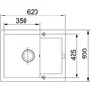 Kép 3/3 - Franke MRG 611-62 Matt Fekete mosogatótálca gránit 970x500mm 114.0627.370