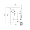 Kép 2/3 - Franke Active L Doccia Fragranit csaptelep matt fekete 115.0653.382