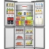 Kép 3/9 - Hisense RQ5P470SAID négyajtós hűtőszekrény inox