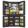 Kép 4/13 - Hisense RQ600P7SKE MultiDoor hűtőszekrény PureViewDoor Víz-, jégkocka és törtjég készítés fekete