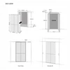 Kép 5/5 - Hisense RQ768N4GVE MultiDoor hűtőszekrény NoFrost inox/üveg